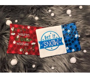 Stickdatei ITH - Mug Rugs Winter Time